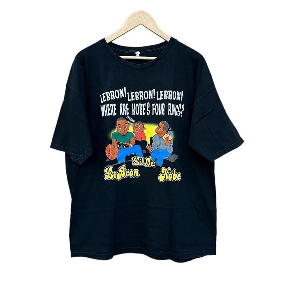 Rare Lil Dez Kobe Bryant Lebron James Muppets Lakers T Shirt Xl Rap Tee